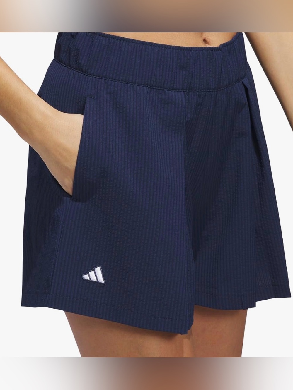 adidas Navy Go-To Pleated Shorts NWT